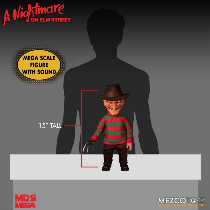Freddy Krueger – MDS Mega Scale Talking Figure by Mezco Toyz - Toys