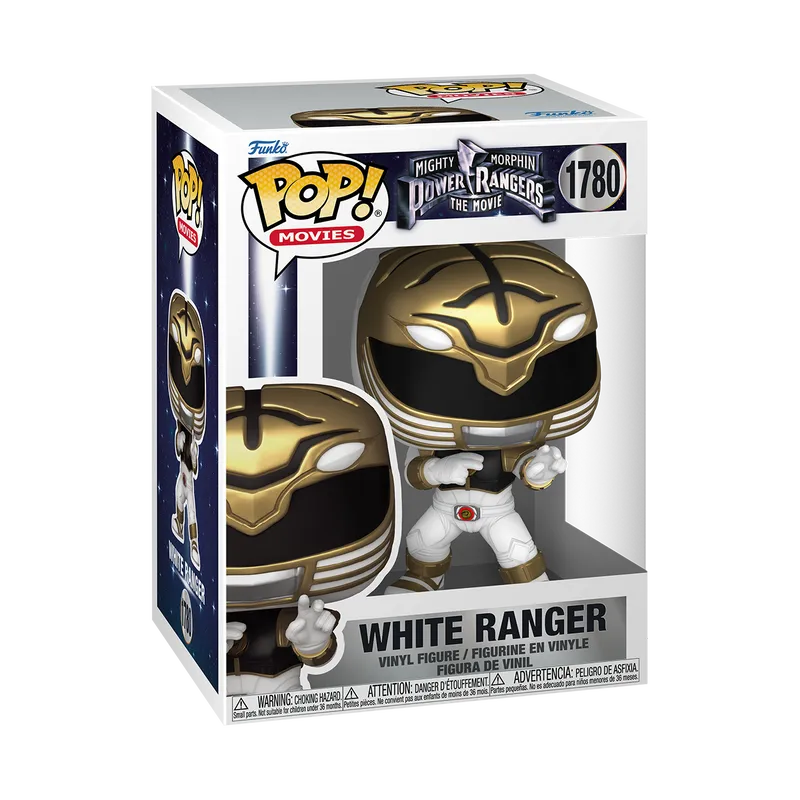 White Ranger Funko Pop from the Mighty Morphin Power Rangers - in box