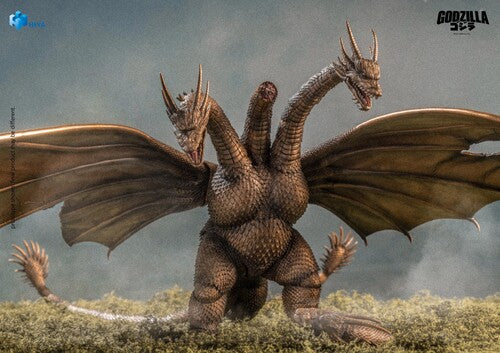 King Ghidorah figure with battle damage, including missing the middle of his three heads - Action Figures - Movies - Godzilla & Kong