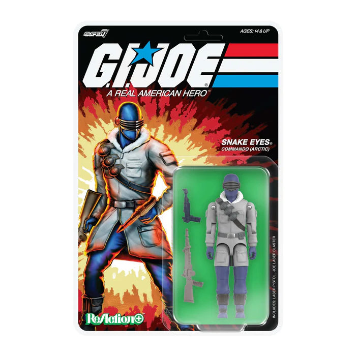 G.I. Joe – Snake Eyes (Arctic Commando) ReAction+ Figure by Super7