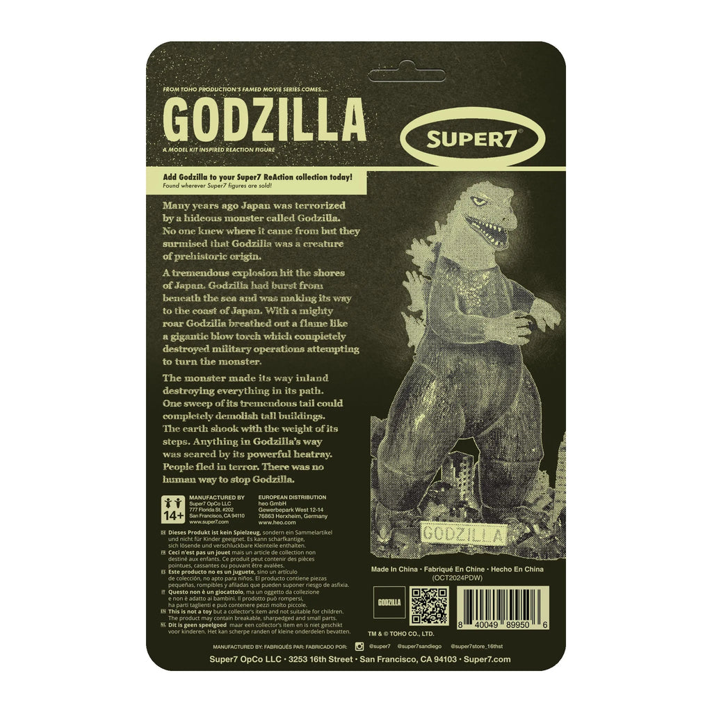 Godzilla (Glow-in-the-Dark) – Godzilla – Super7 ReAction Figure