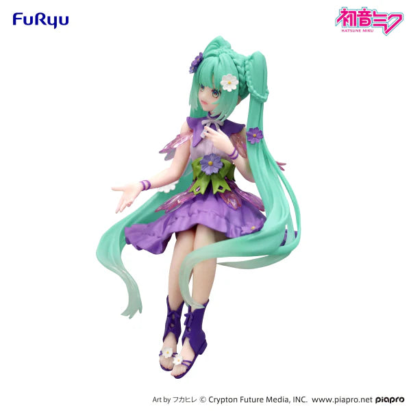 HATSUNE MIKU FLOWER FAIRY COSMOS PURPLE COLOR VER. NOODLE STOPPER FIGURE - Action Figures - Anime