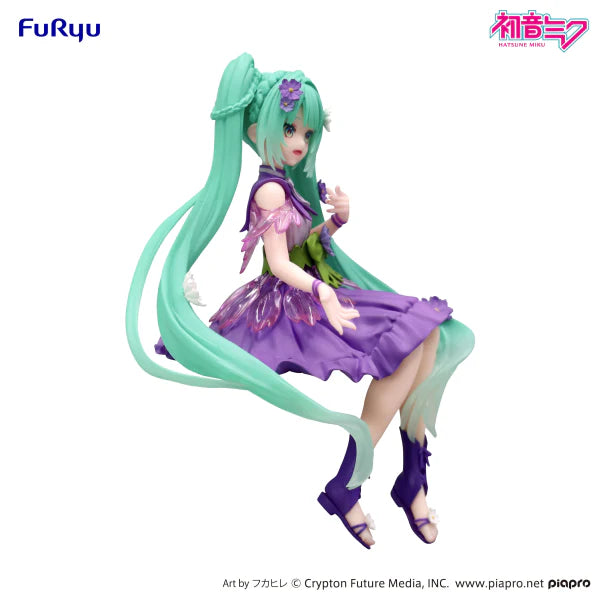 HATSUNE MIKU FLOWER FAIRY COSMOS PURPLE COLOR VER. NOODLE STOPPER FIGURE - Action Figures - Anime