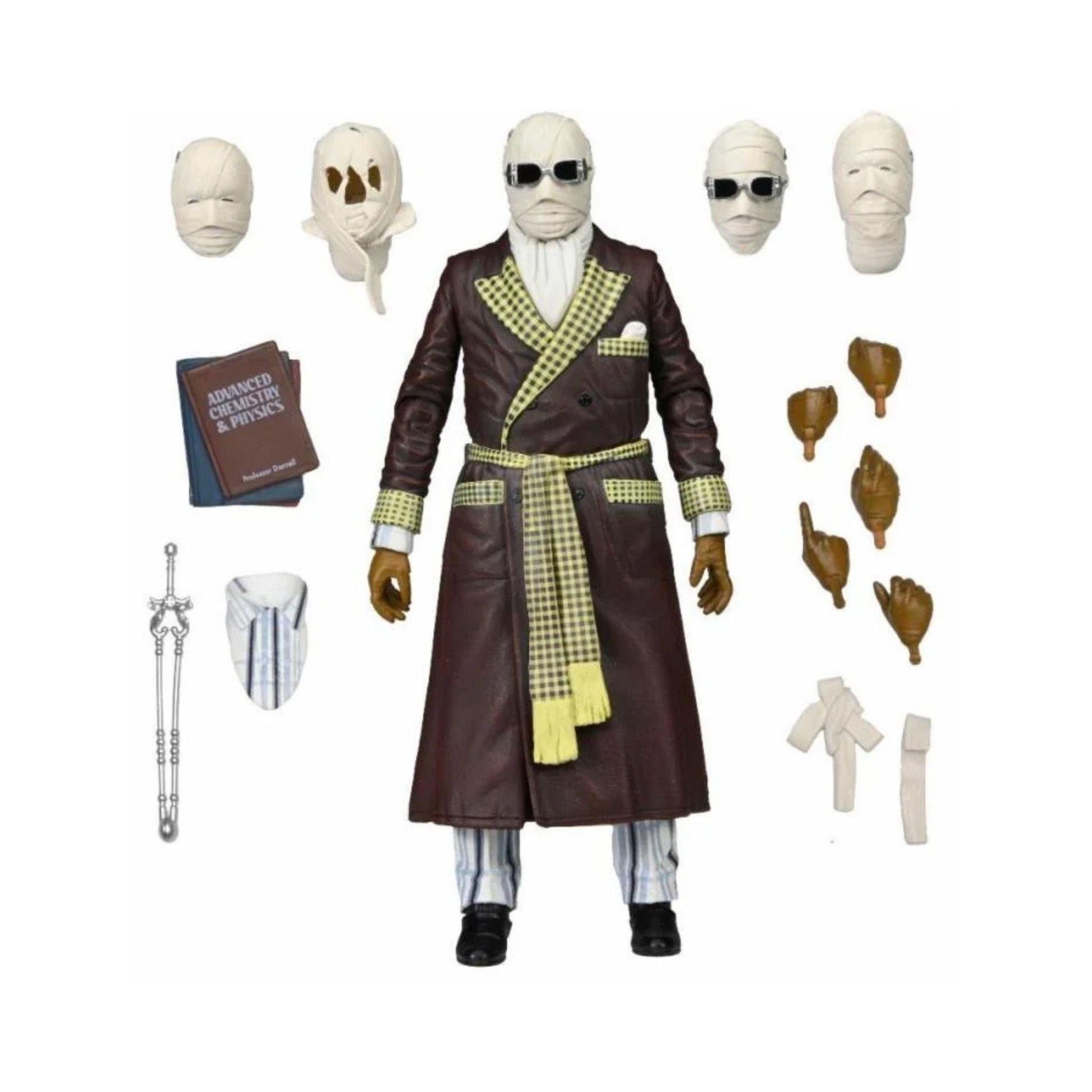 Universal Monsters – The Invisible Man (Kemp House Version) Ultimate 7” Color Action Figure by NECA