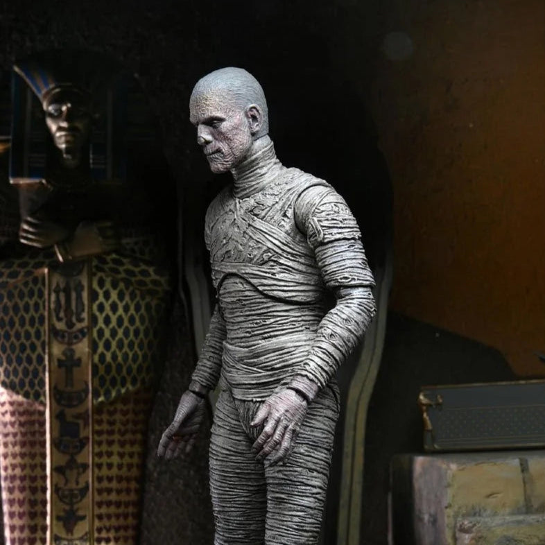 Universal Monsters – The Mummy (Boris Karloff) Ultimate B&W Figure by NECA