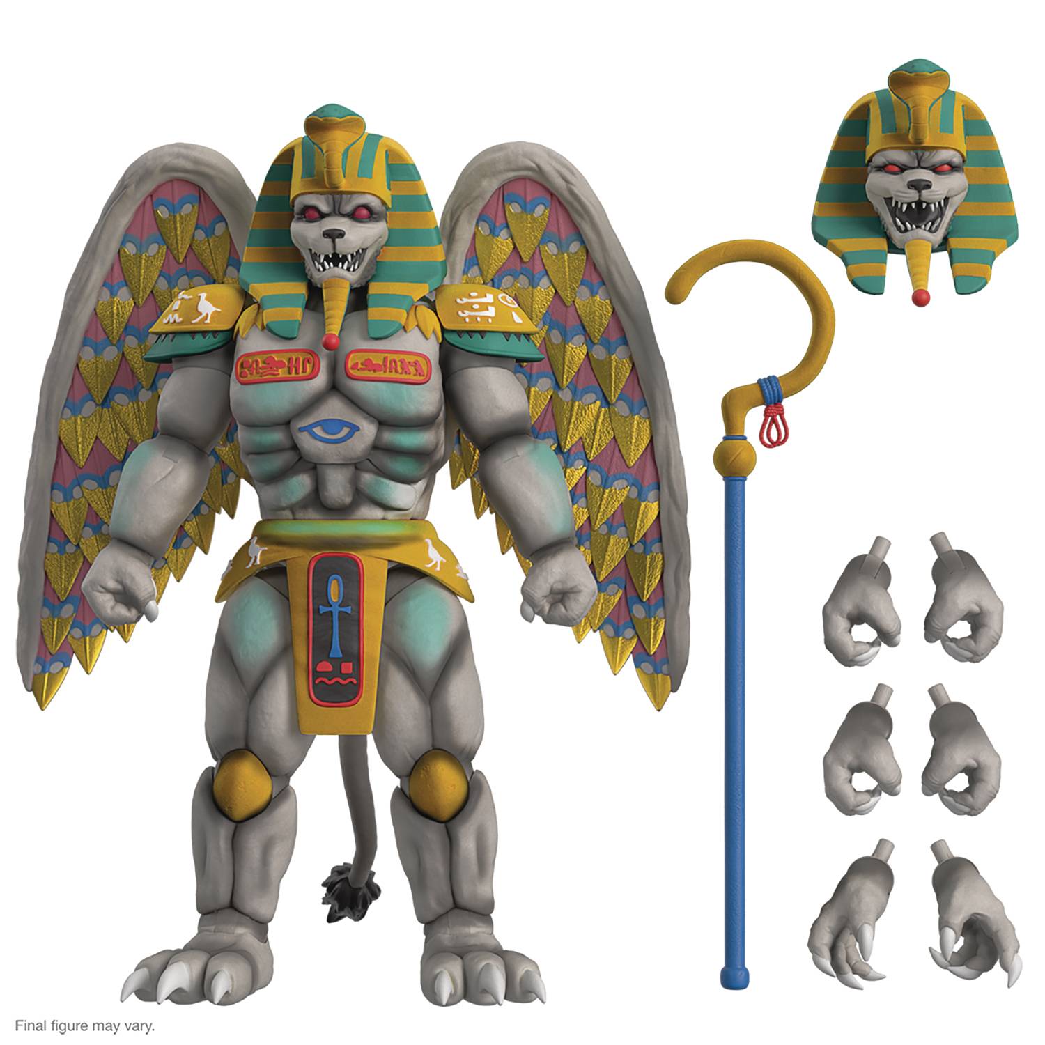 Super7 Ultimates Action Figure - Mighty Morphin Power Rangers  - King Sphinx with accessories