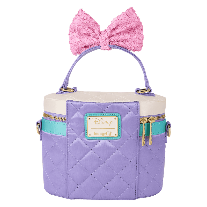 DISNEY DAISY DUCK QUILTED LOUNGEFLY CROSSBODY