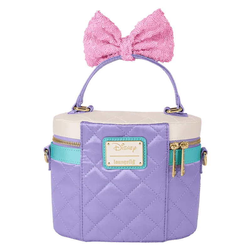 DISNEY DAISY DUCK QUILTED LOUNGEFLY CROSSBODY