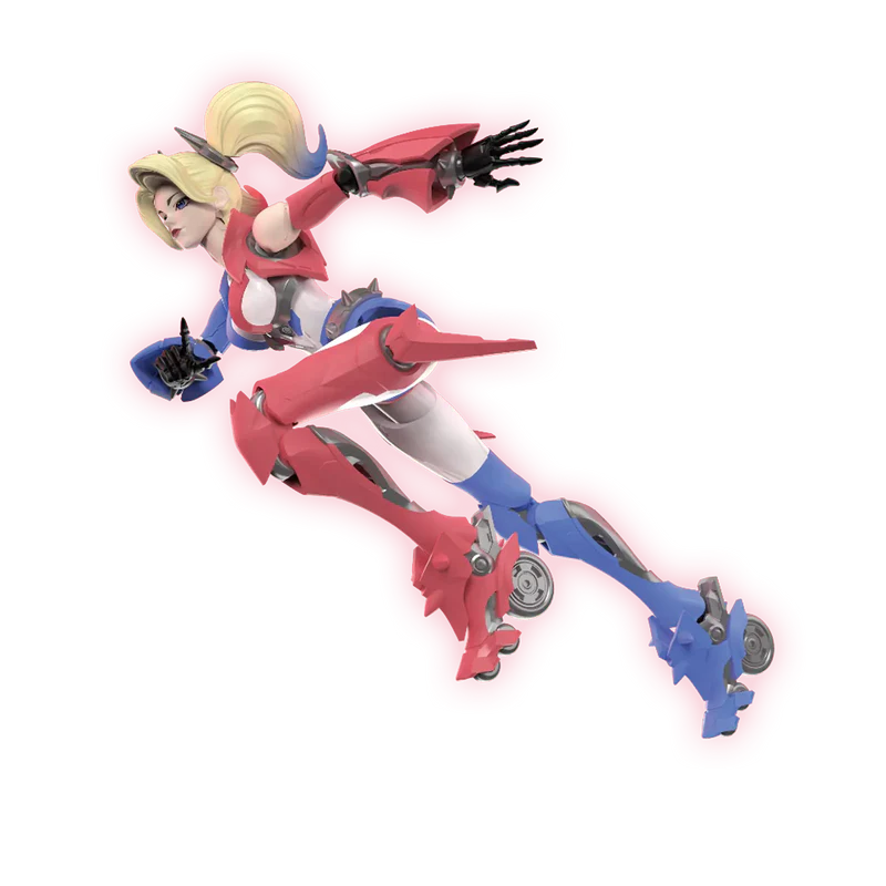 Completed Harley Quinn model kit with high-tech roller skates - Model Kits