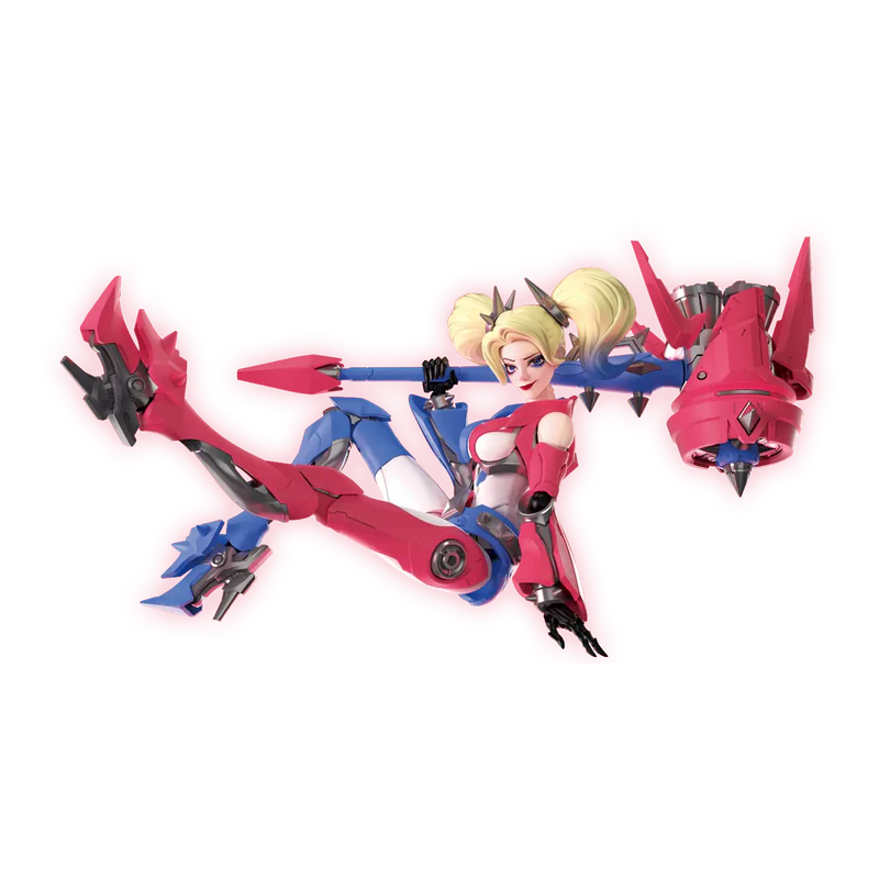 Completed Model kit of Harley Quinn with hydraulic high heels and a jet powered mallet - Model Kits