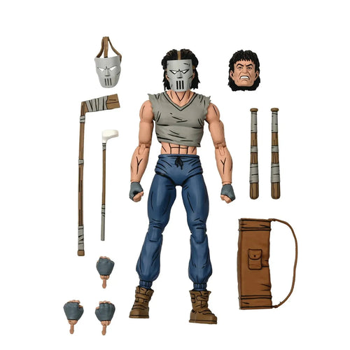 NECA TMNT Mirage Comics 7” Casey Jones Action Figure – Vigilante Icon in Classic Comic Style
