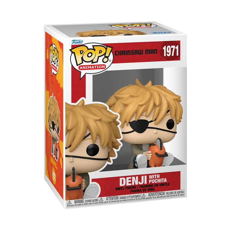 POP Animation: Chainsaw Man – Denji with Pochita #1971 Vinyl Figure