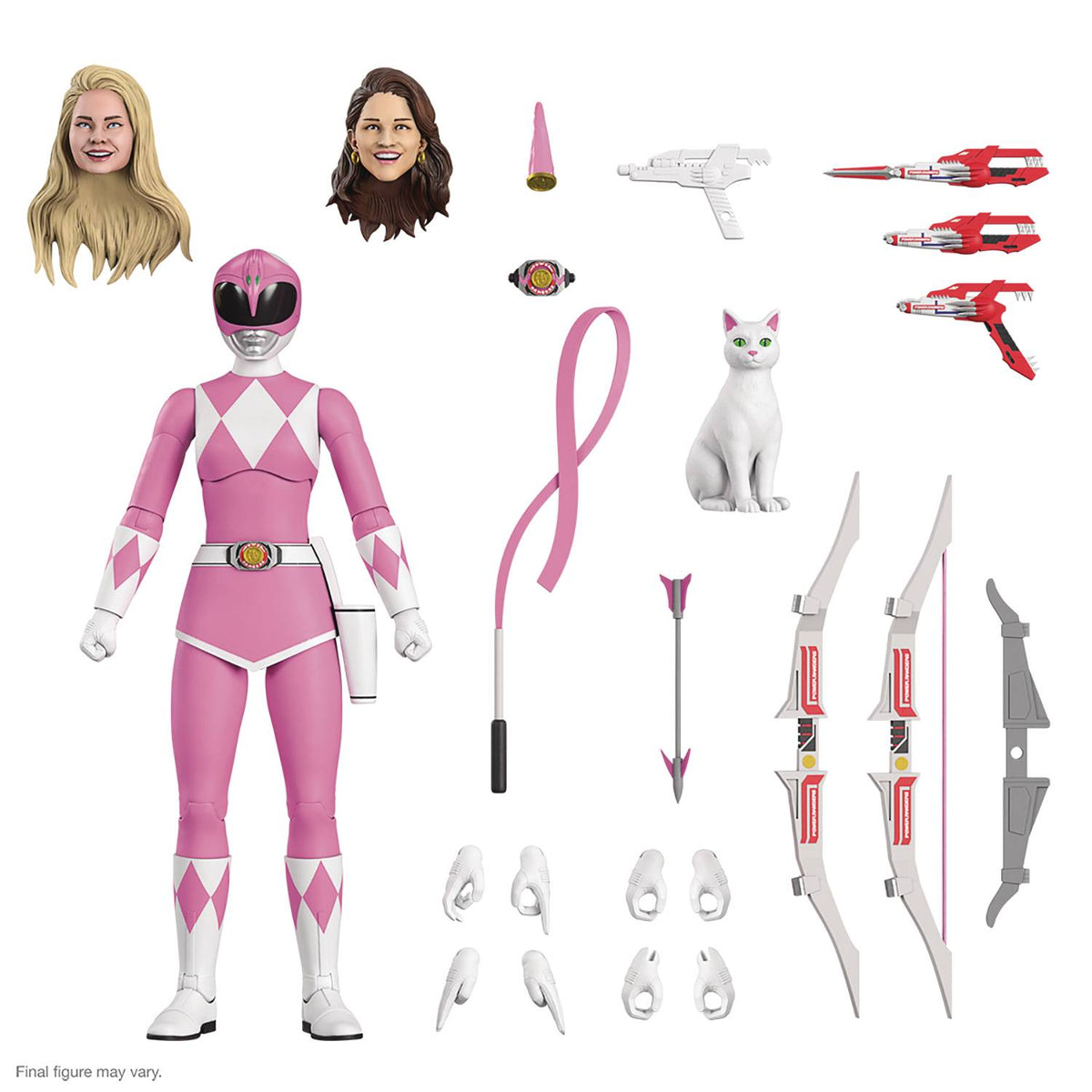 Super7 Ultimates - Mighty Morphin Power Rangers - Pink Ranger with Accessories