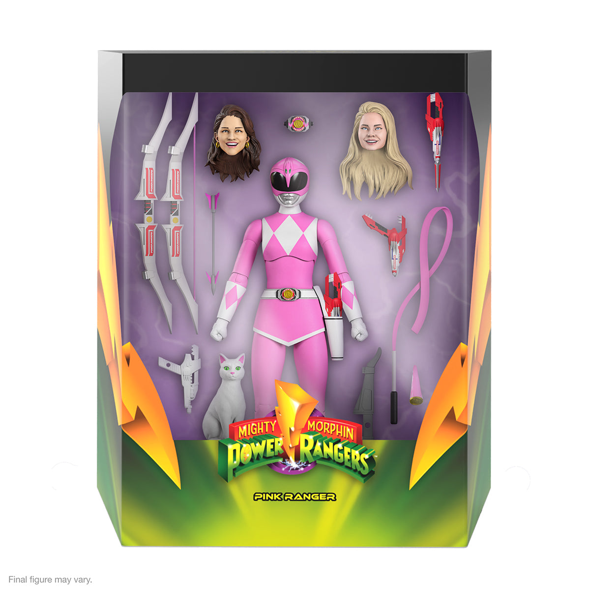 Super7 Ultimates - Mighty Morphin Power Rangers - Pink Ranger with Accessories in box