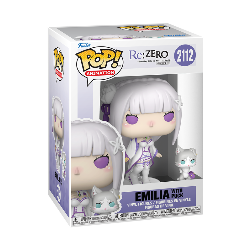 RE:ZERO – Emilia with Puck Pop! #2112 by Funko