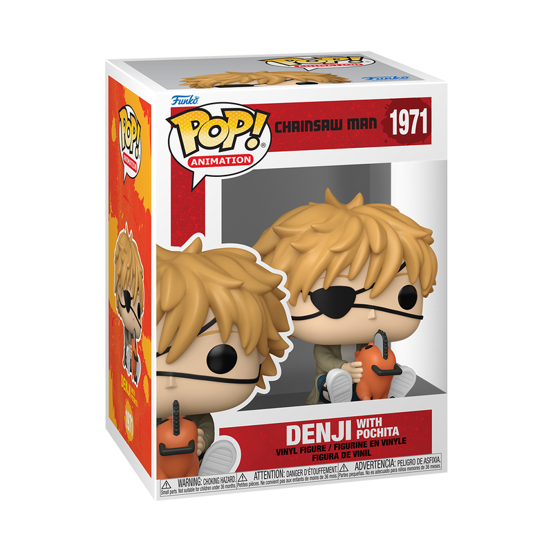 POP Animation: Chainsaw Man – Denji with Pochita #1971 Vinyl Figure