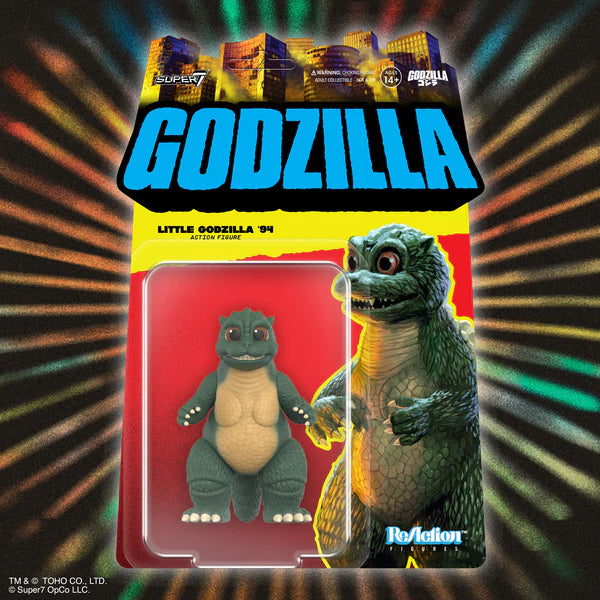GODZILLA LITTLE GODZILLA SUPER 7 REACTION FIGURE - Action Figures - Movies - Godzilla & Kong