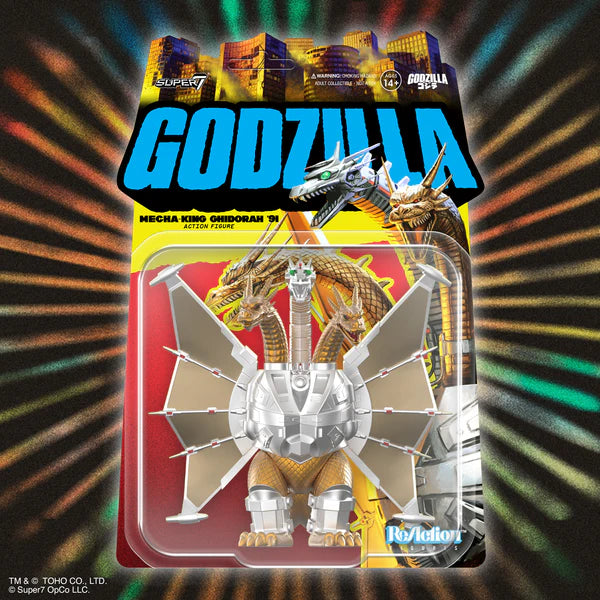 GODZILLA MECHA KING GHIDORAH SUPER 7 REACTION FIGURE - Action Figures - Movies - Godzilla & Kong