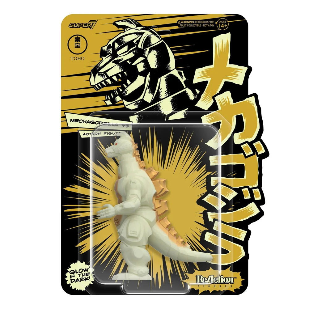 Godzilla Mechagodzilla '93 Glow-in-the-Dark ReAction Figure - Action Figures - Movies - Godzilla & Kong