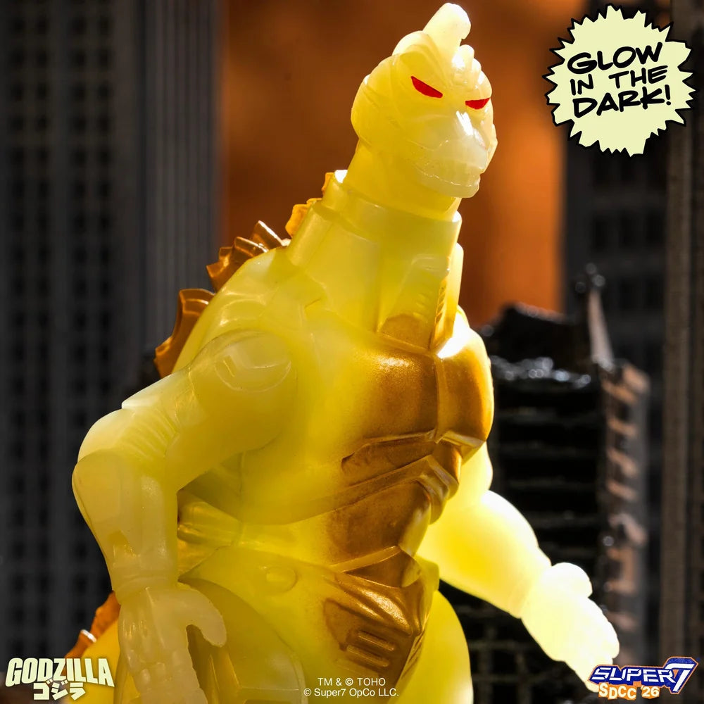 Godzilla Mechagodzilla '93 Glow-in-the-Dark ReAction Figure - Action Figures - Movies - Godzilla & Kong