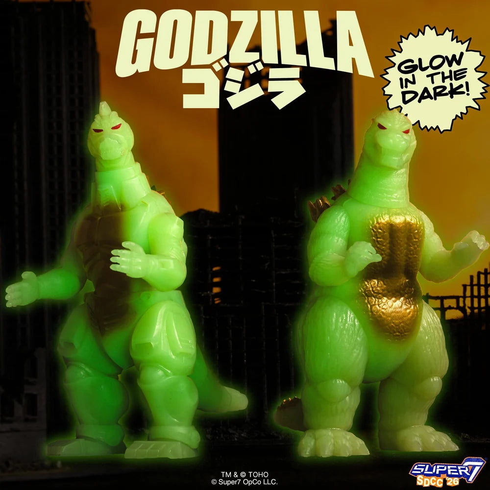 Godzilla Mechagodzilla '93 Glow-in-the-Dark ReAction Figure - Action Figures - Movies - Godzilla & Kong