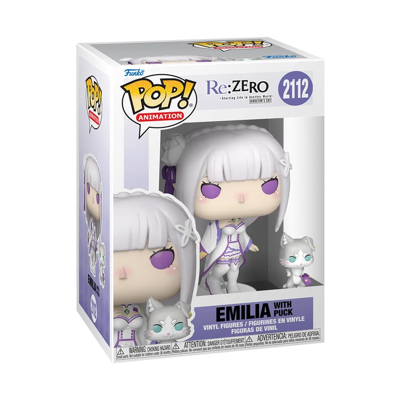 RE:ZERO – Emilia with Puck Pop! #2112 by Funko