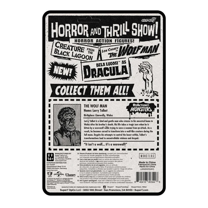 The Wolf Man – Universal Monsters – Super7 ReAction Figure