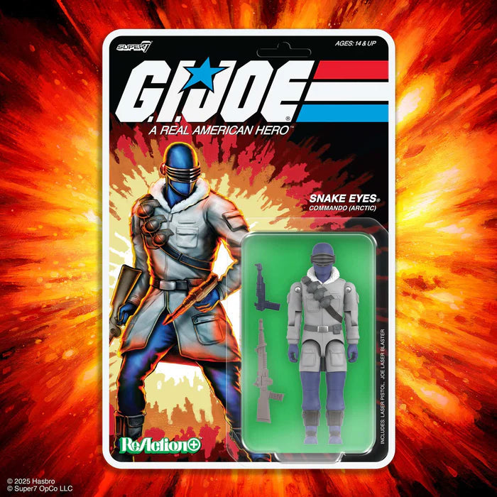 G.I. Joe – Snake Eyes (Arctic Commando) ReAction+ Figure by Super7