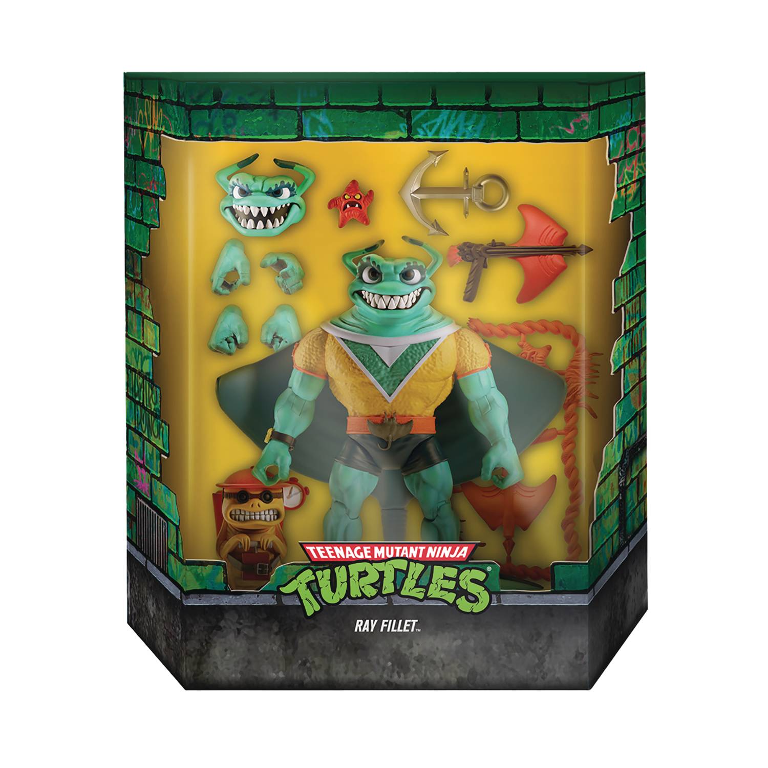 Super7 Ultimates Action Figure - TMNT - Ray Fillet - in box
