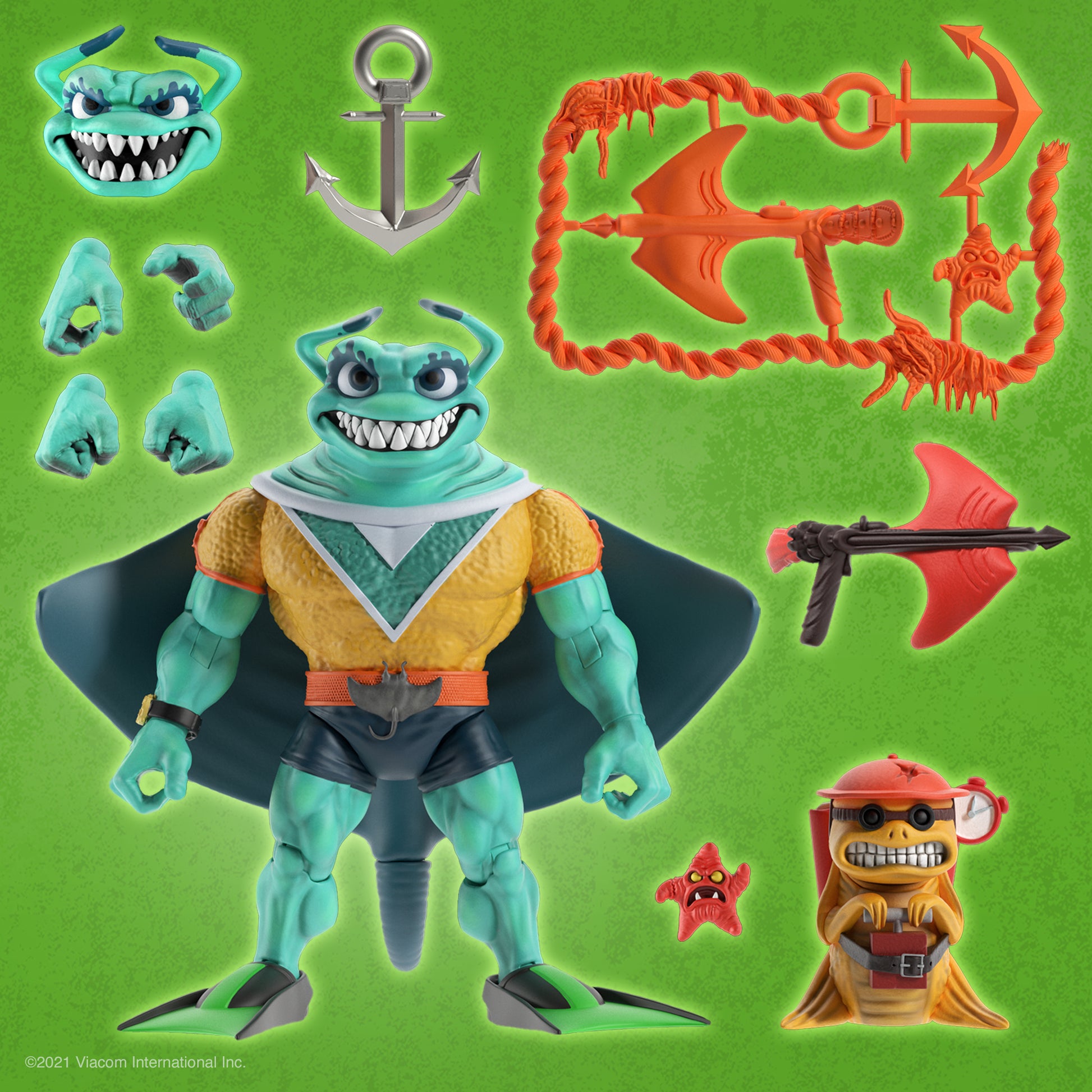Super7 Ultimates Action Figure - TMNT - Ray Fillet - with accessories