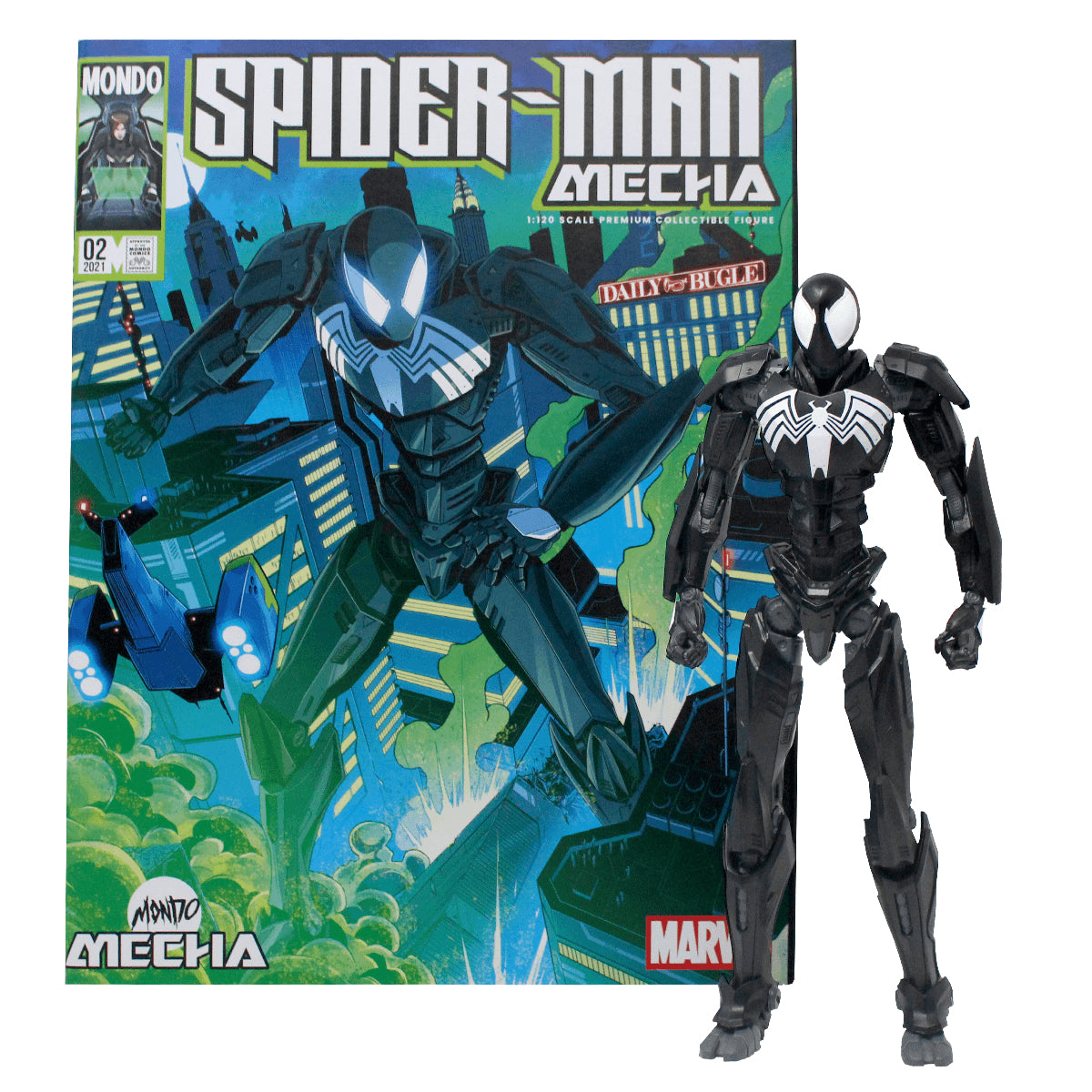Symbiote Spider-Man Mecha – Marvel 10" Figure | Mondo Mecha Series