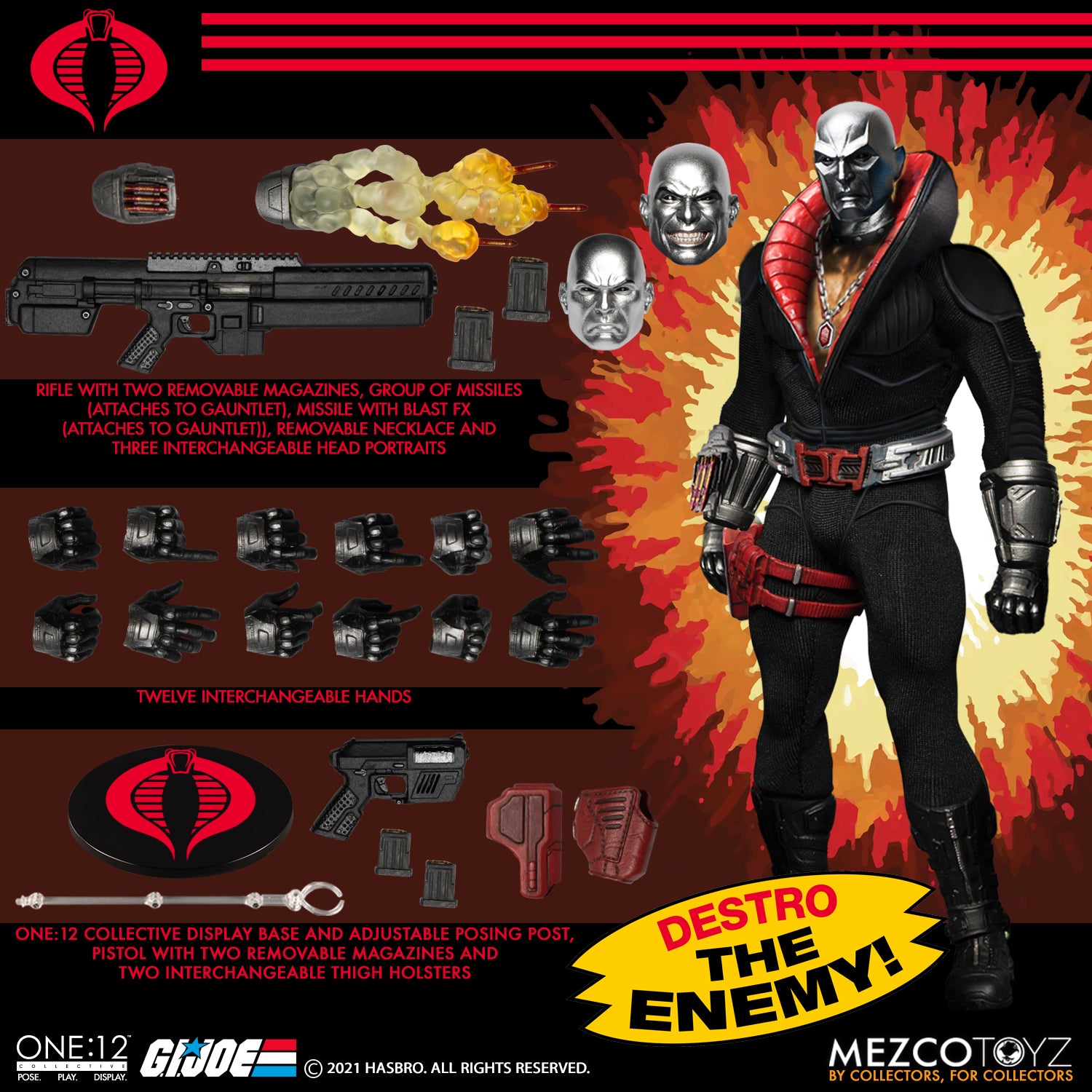 Destro – G.I. Joe One:12 Collective Figure by Mezco Toyz