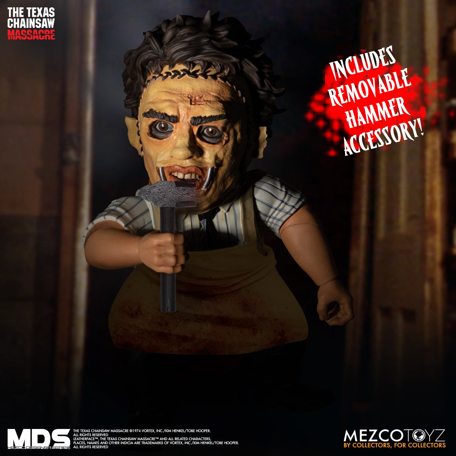 Leatherface (1974) – Texas Chainsaw Massacre MDS Figure by Mezco Toyz