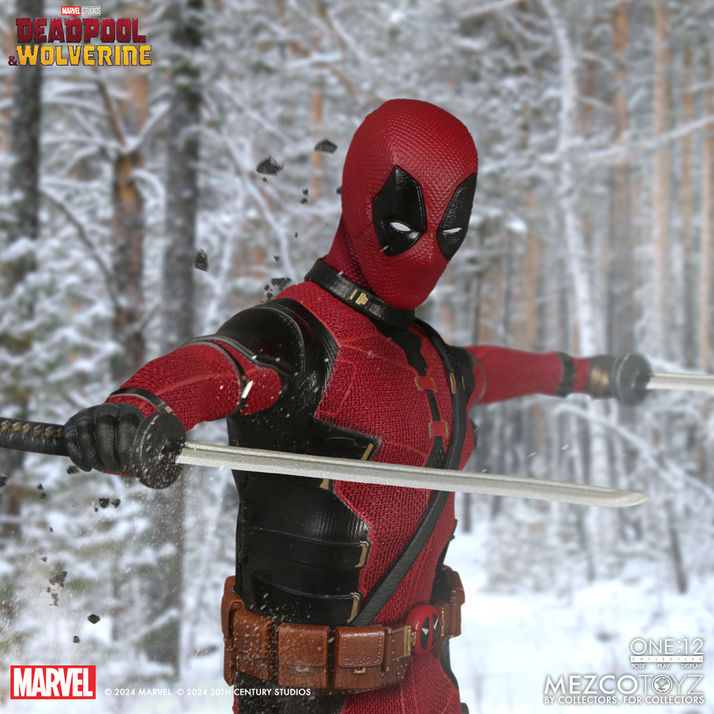 Deadpool (with Dogpool) – Marvel Deadpool & Wolverine – Mezco One:12 Collective Figure