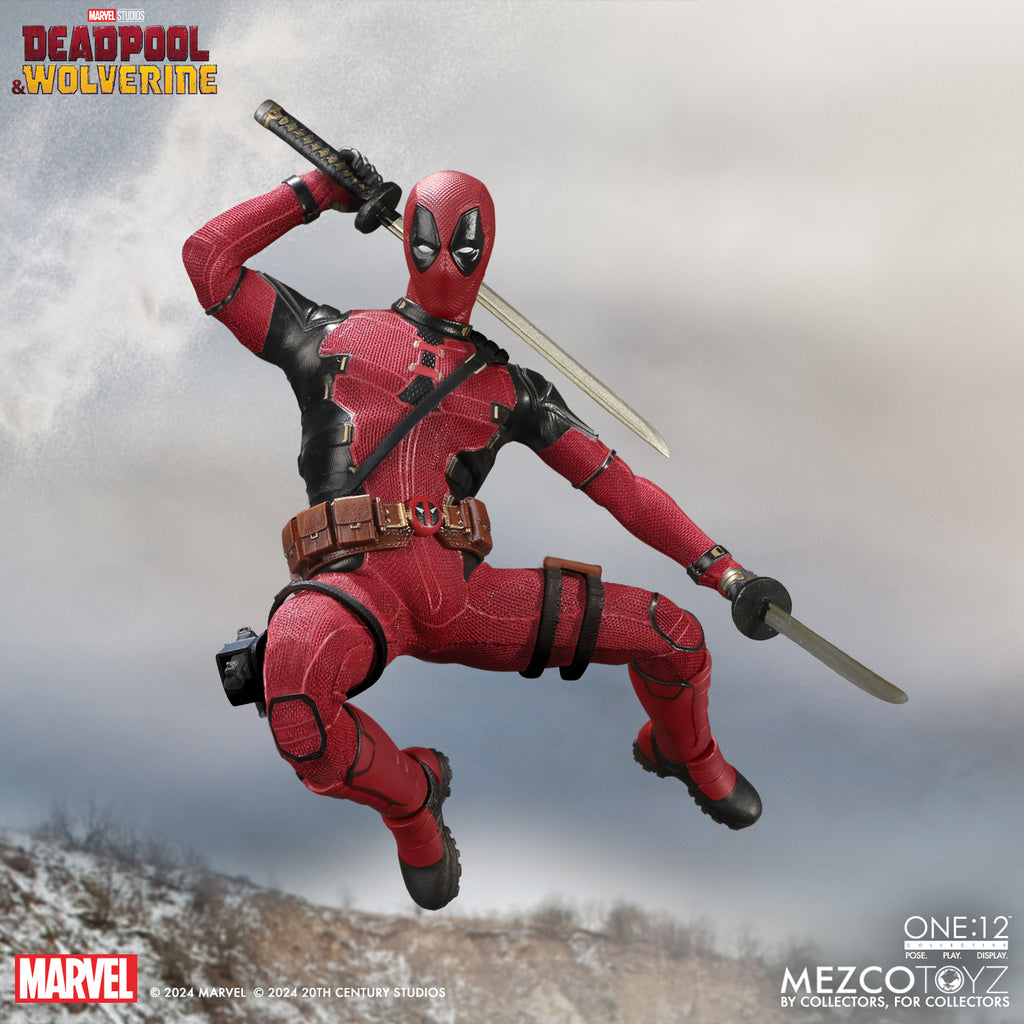 Deadpool (with Dogpool) – Marvel Deadpool & Wolverine – Mezco One:12 Collective Figure