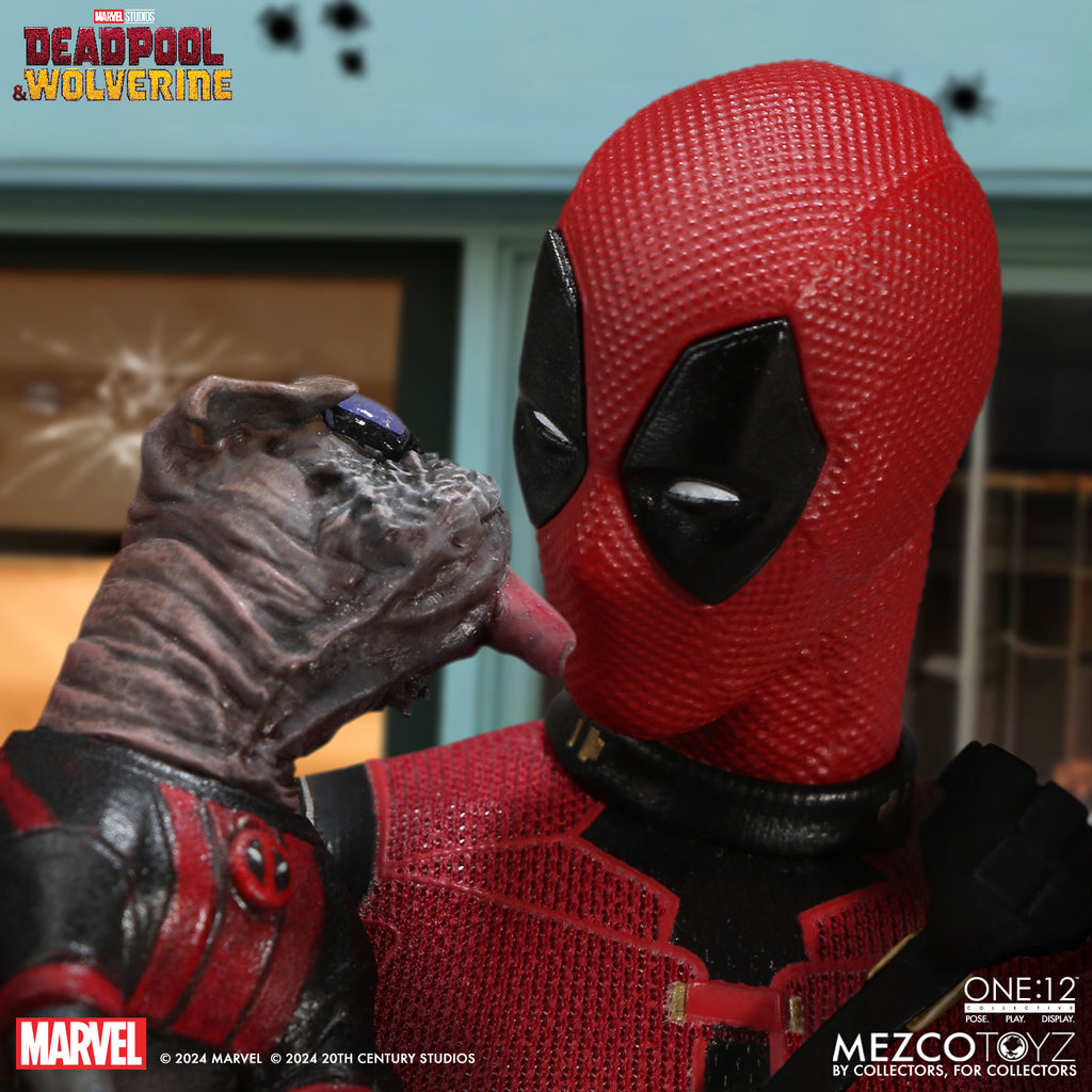 Deadpool (with Dogpool) – Marvel Deadpool & Wolverine – Mezco One:12 Collective Figure
