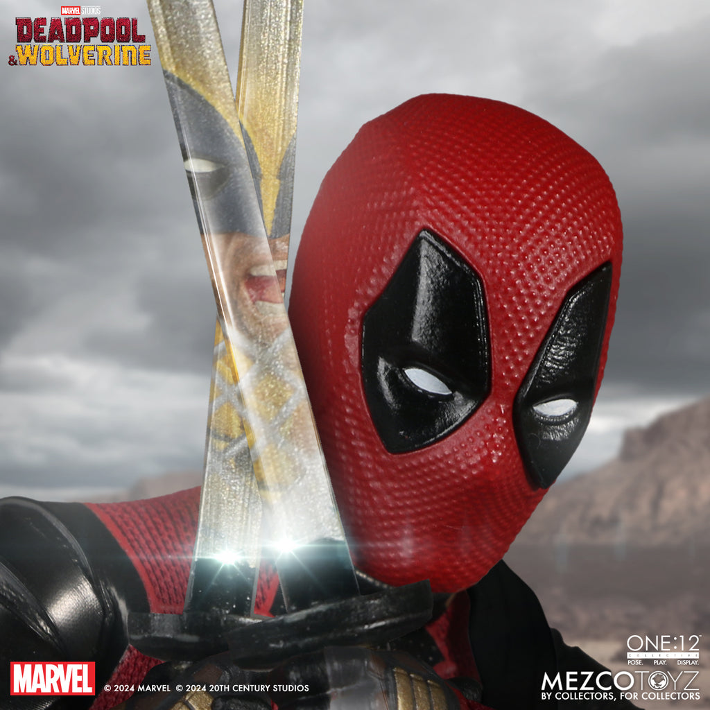 Deadpool (with Dogpool) – Marvel Deadpool & Wolverine – Mezco One:12 Collective Figure