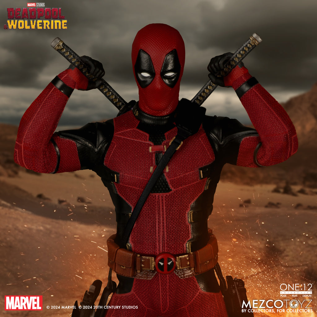 Deadpool (with Dogpool) – Marvel Deadpool & Wolverine – Mezco One:12 Collective Figure