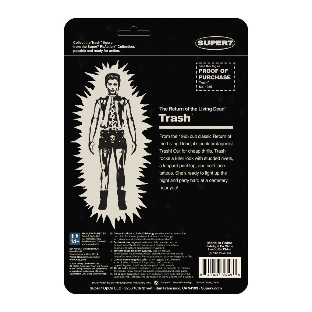 Return of the Living Dead – Trash Glow-in-the-Dark ReAction Figure by Super7