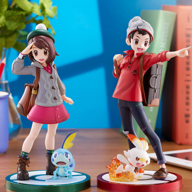 Pokémon Victor with Scorbunny ARTFX J Statue by Kotobukiya