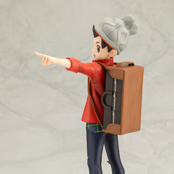 Pokémon Victor with Scorbunny ARTFX J Statue by Kotobukiya