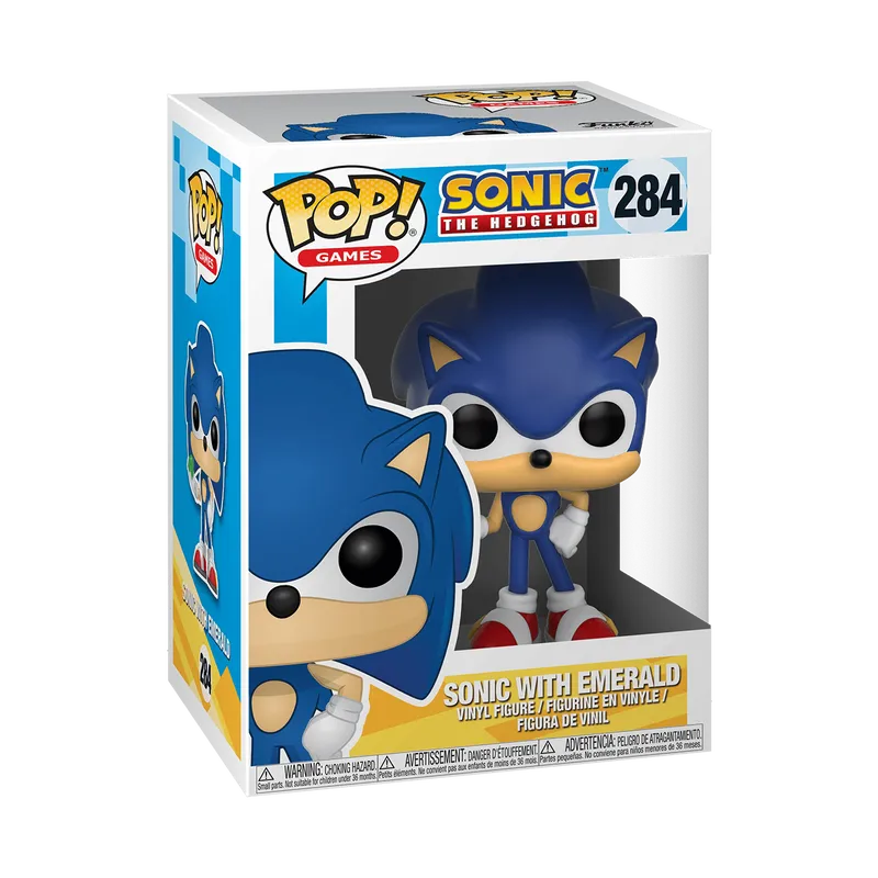Sonic the Hedgehog – Sonic with Emerald #284 Funko Pop! Vinyl Figure