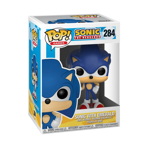 Sonic the Hedgehog – Sonic with Emerald #284 Funko Pop! Vinyl Figure