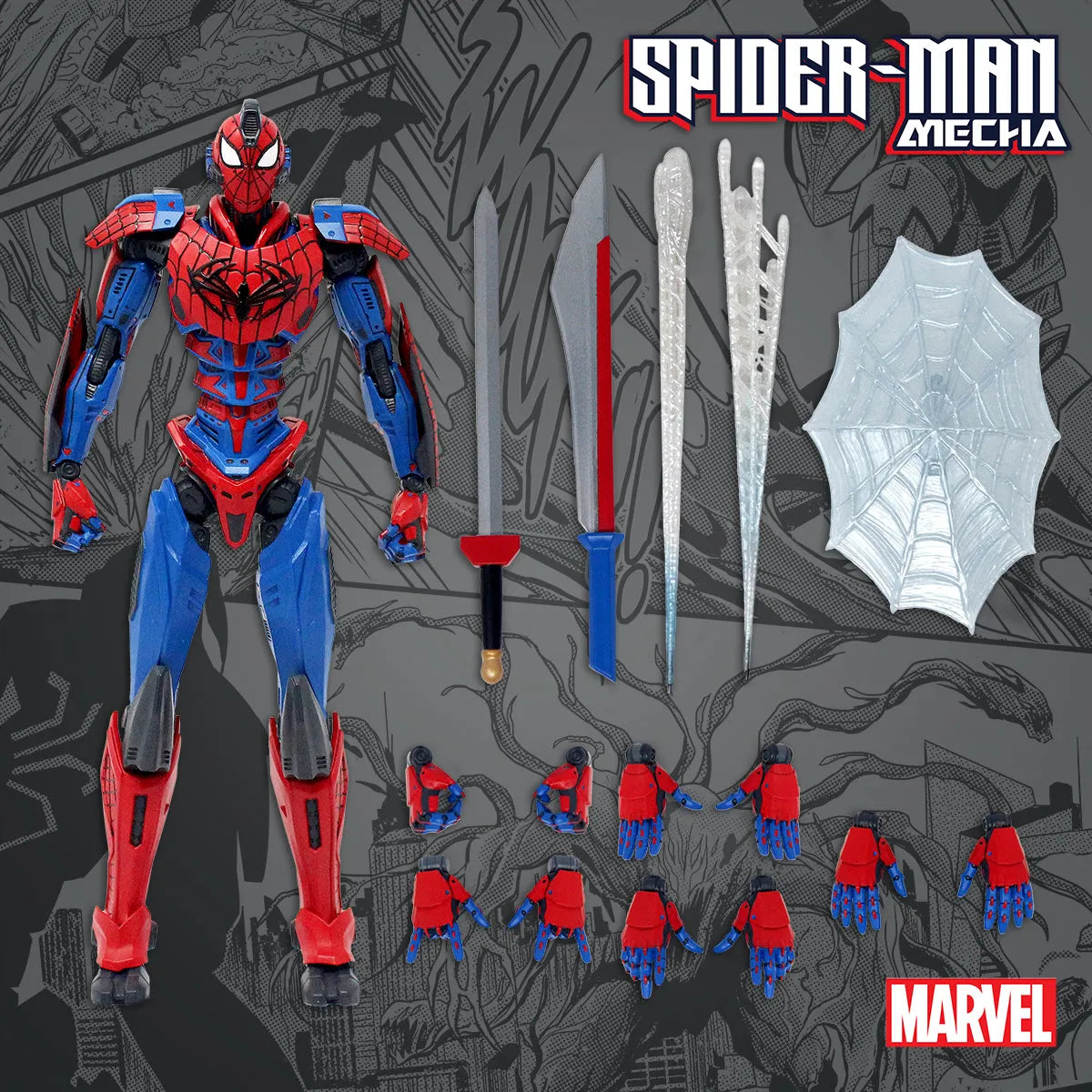 Spider-Man Mecha – Marvel 10" Figure | Mondo Mecha Series - Action Figures - Marvel