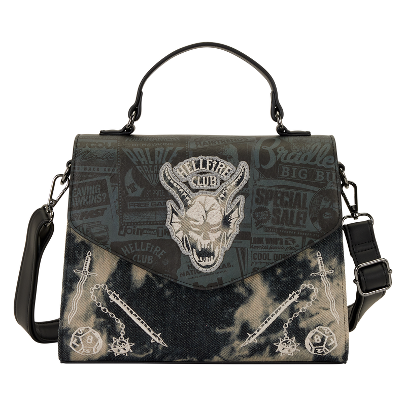 STRANGER THINGS 5 HELLFIRE CLUB CROSSBODY BAG