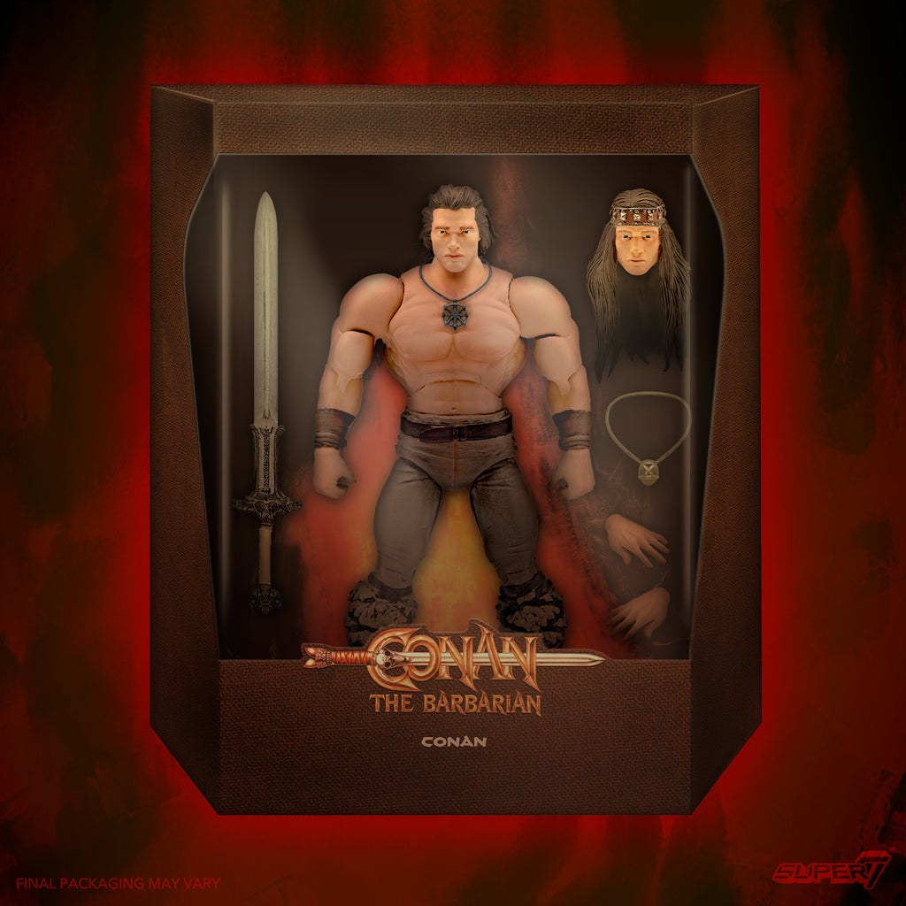 Super7 Ultimates Action Figure - Conan the barbarian -  in box - on background