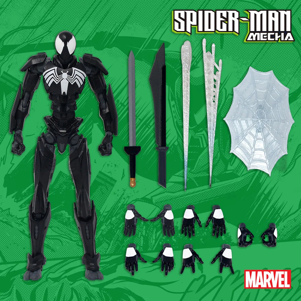 Symbiote Spider-Man Mecha – Marvel 10" Figure | Mondo Mecha Series