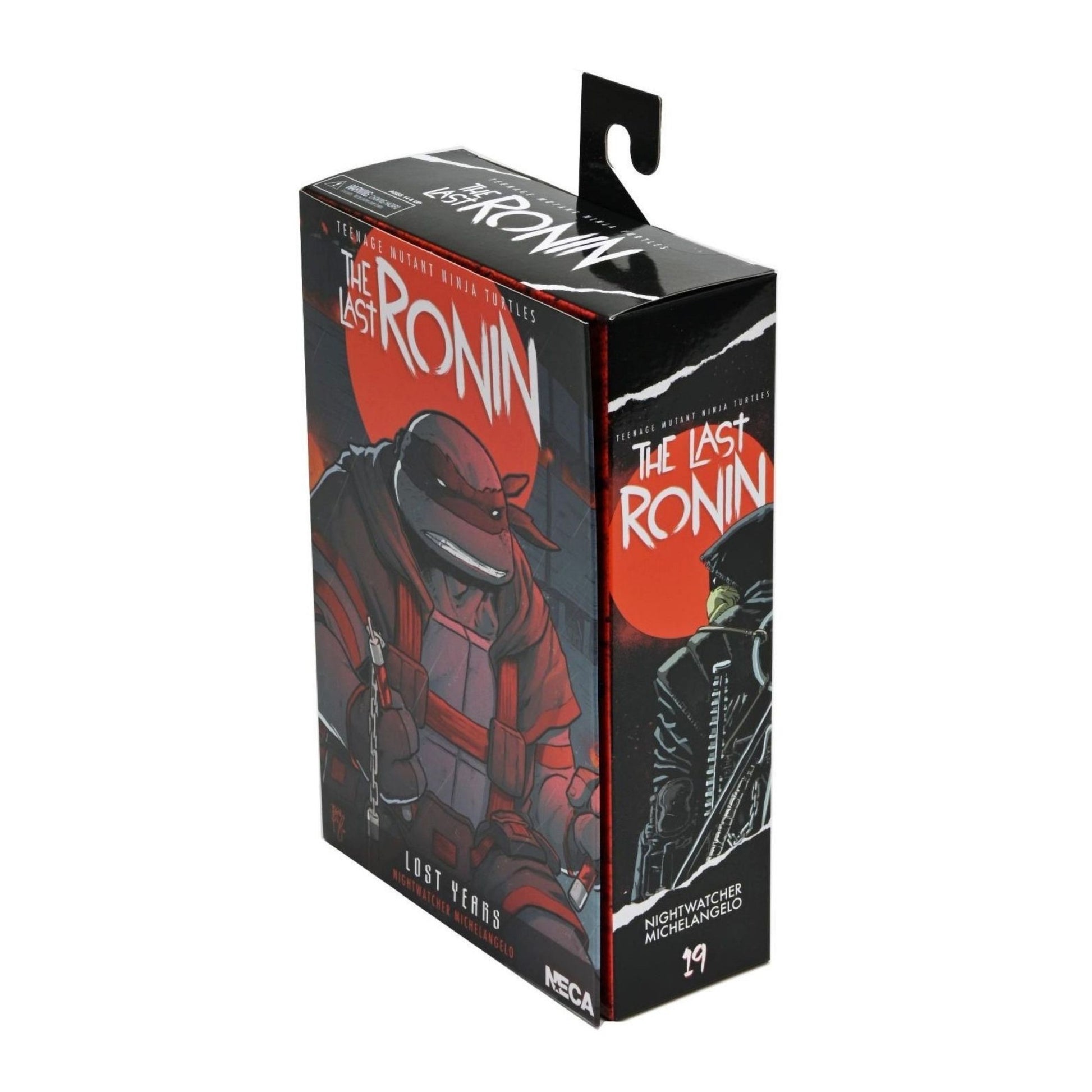NECA Action Figure - TMNT: The Last Ronin: Michelangelo Packaging and hanger