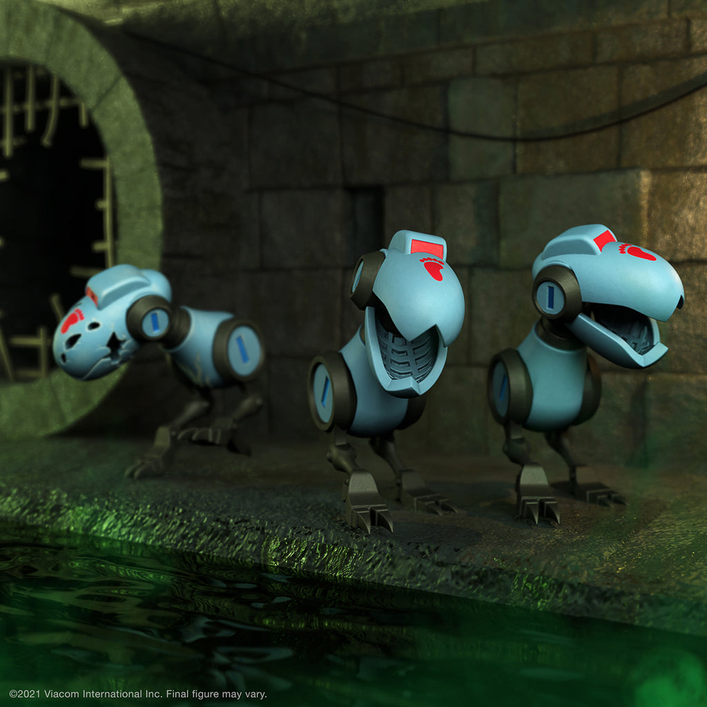 Super7 Ultimates Figure - TMNT - 3 Mousers - Diorama