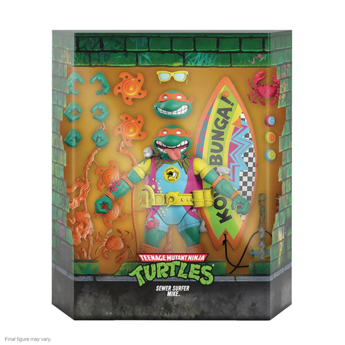 TMNT ULTIMATES Wave 6 Sewer Surfer Michelangelo Action Figure – Super7